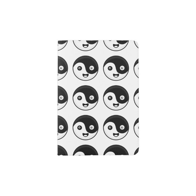 Kawaii Yin Yang Passport Holder (Front)