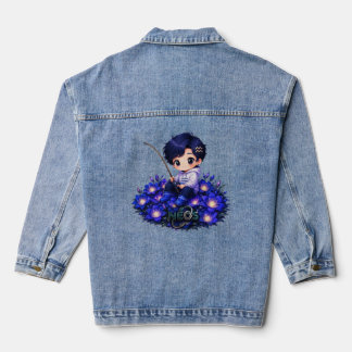 Kawaii Zodiac Neos Acquarius Denim Jacket