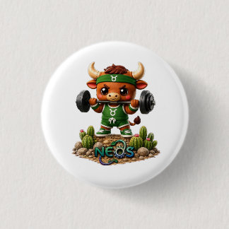 Kawaii Zodiac Neos Taurus Button
