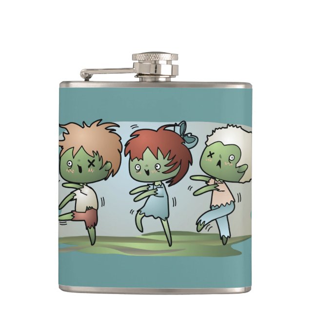 Kawaii Zombie Flask (Front)