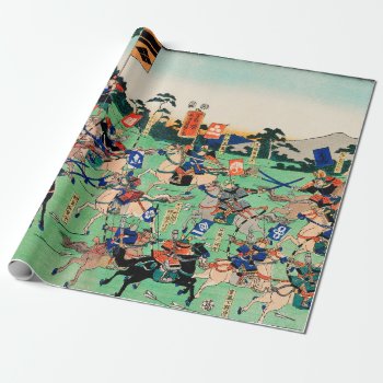 Kawanakajima No Kassen (battle Of Kawanakajima)  Wrapping Paper by colorfulworld at Zazzle