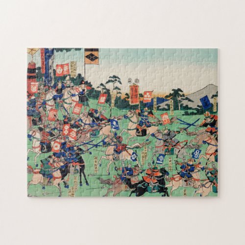 Kawanakajima no Kassen byUtagawa Kuniyoshi Jigsaw Puzzle