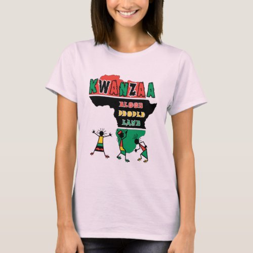 Kawanzaa Blood People Land T_Shirt