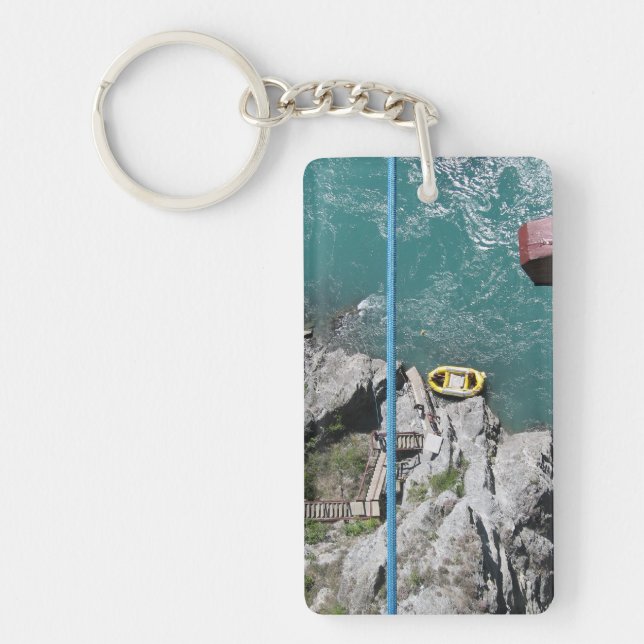 Kawarau Bridge Bungy POV, Queenstown, New Zealand Keychain (Front)