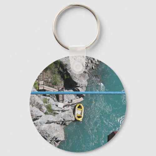 Kawarau Bridge Bungy POV Queenstown New Zealand Keychain