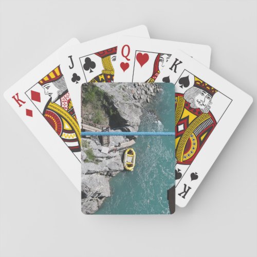 Kawarau Bridge Bungy POV Queenstown New Zealand Poker Cards