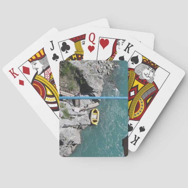 Kawarau Bridge Bungy POV, Queenstown, New Zealand Poker Cards (Back)