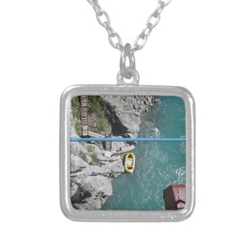 Kawarau Bridge Bungy POV Queenstown New Zealand Silver Plated Necklace