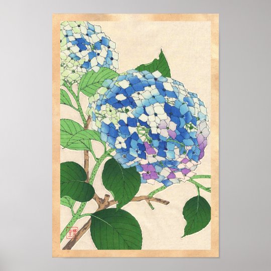 Kawarazaki Shodo Floral Calendar of Japan flower Poster