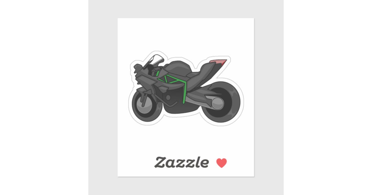 H And R Sticker Kawasaki H2R simple style Sticker | Zazzle