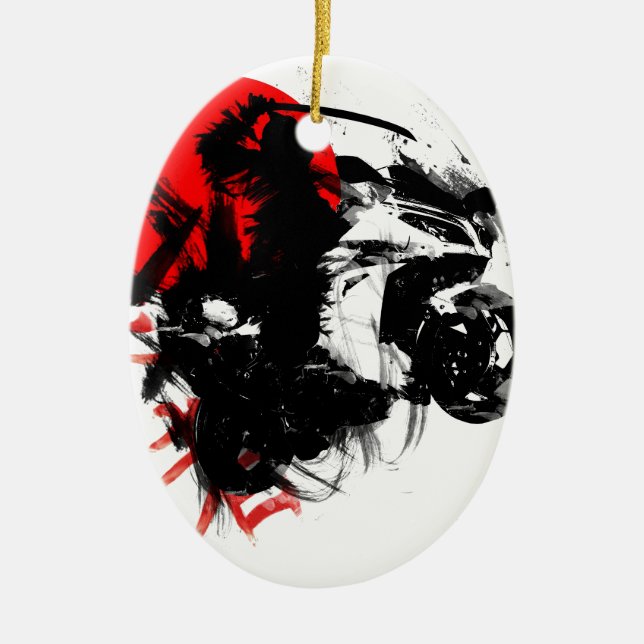 kawasaki ninja ceramic ornament (Front)