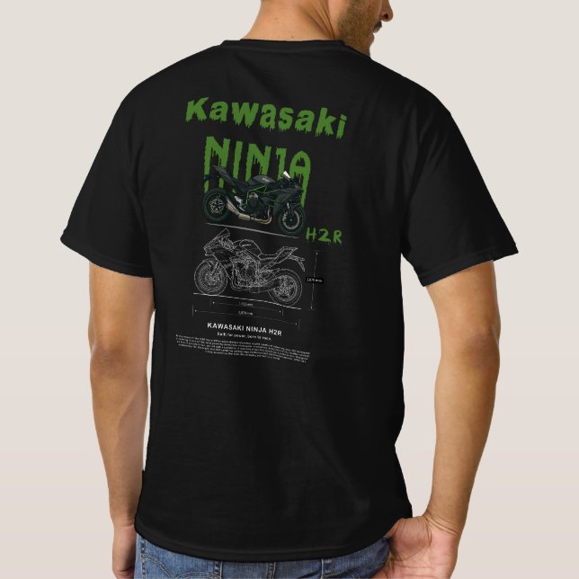 Kawasaki Ninja H2R Design T-Shirt (Back)
