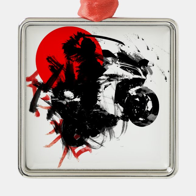 kawasaki ninja metal ornament (Front)