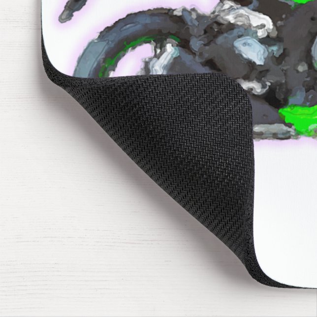 Kawasaki Ninja ZX 10R Hand Painted Art Brush Pad Mouse Pad | Zazzle