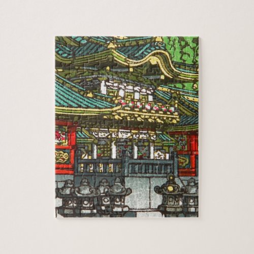 Kawase Hasui 川瀬 巴水 Toshogu Shrine in Nikko Jigsaw Puzzle