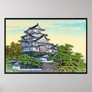 Kawase Hasui Pacific Transport Lines Himeji Castle Poster