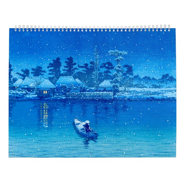Kawase Hasui Scenery 2 large Calendar (Back)