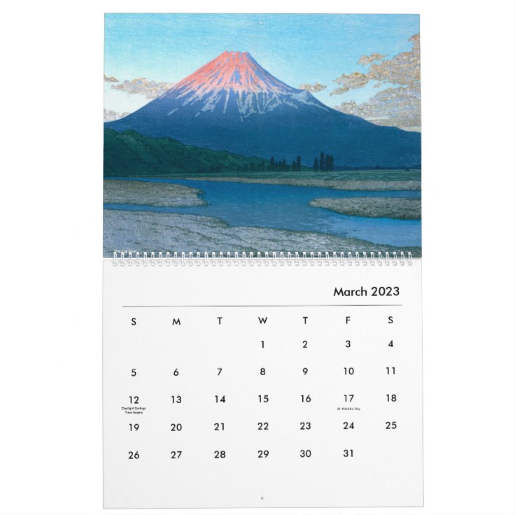 Kawase Hasui Scenery Calendar