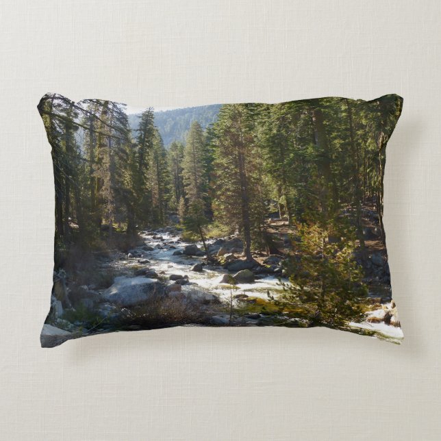 Kaweah River in Sequoia National Park Accent Pillow (Front)