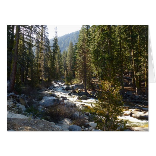 Kaweah River in Sequoia National Park Card (Front Horizontal)