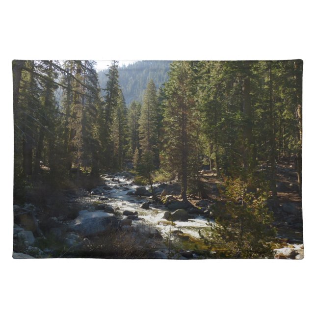 Kaweah River in Sequoia National Park Cloth Placemat (Front)