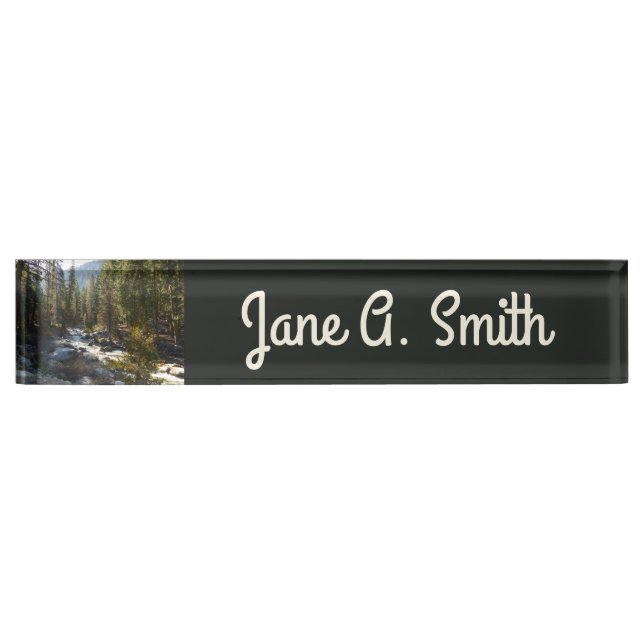 Kaweah River in Sequoia National Park Desk Name Plate (Front)