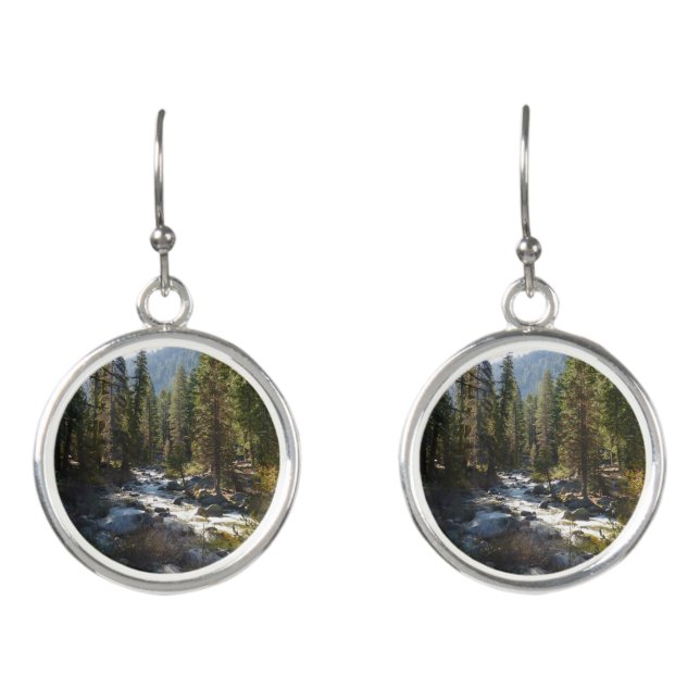 Kaweah River in Sequoia National Park Earrings (Front)