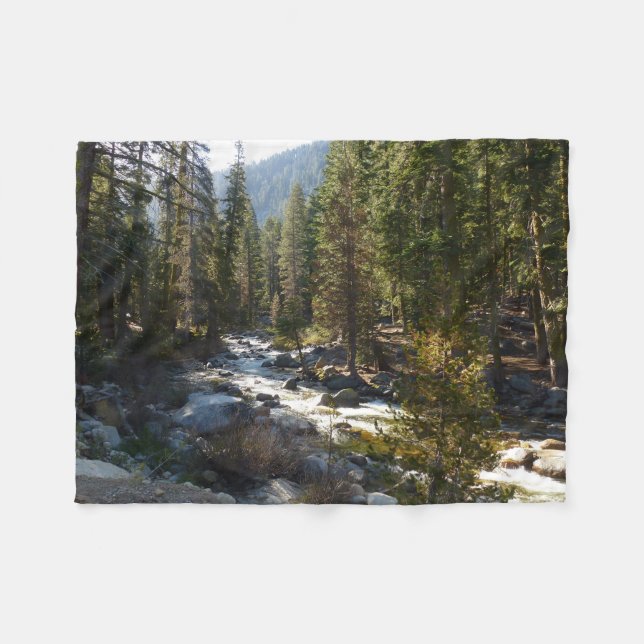 Kaweah River in Sequoia National Park Fleece Blanket (Front (Horizontal))