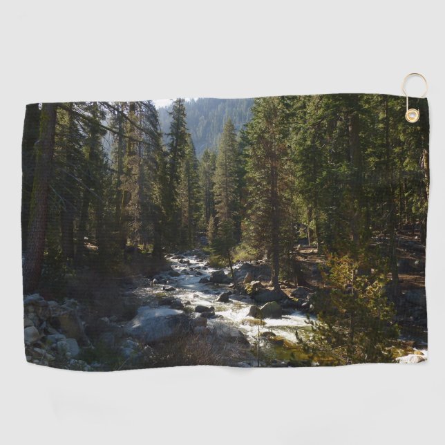 Kaweah River in Sequoia National Park Golf Towel (Horizontal)