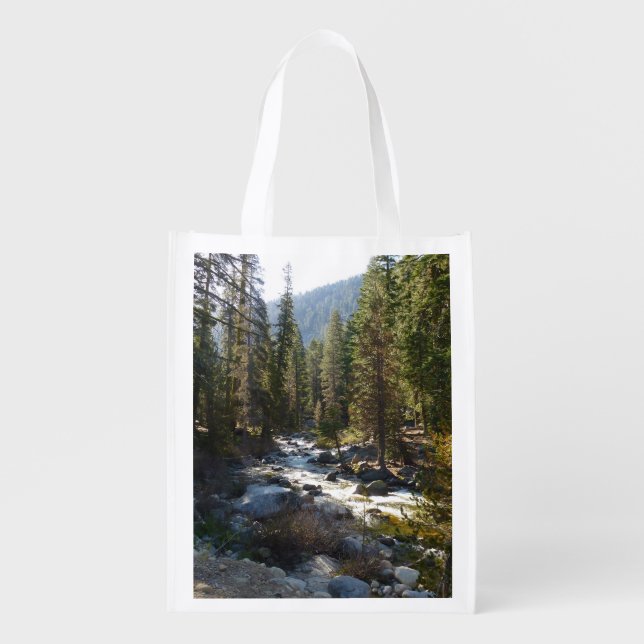 Kaweah River in Sequoia National Park Grocery Bag (Front)