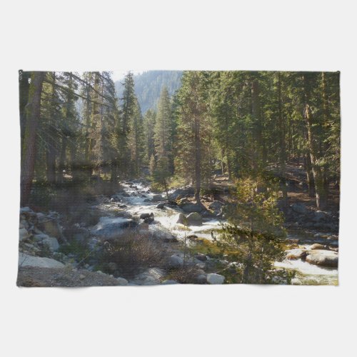 Kaweah River in Sequoia National Park Kitchen Towel