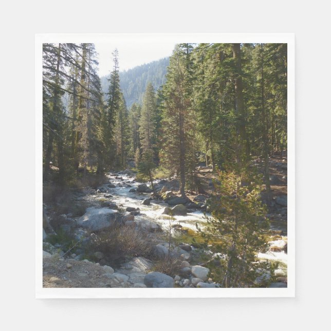 Kaweah River in Sequoia National Park Napkins (Front)