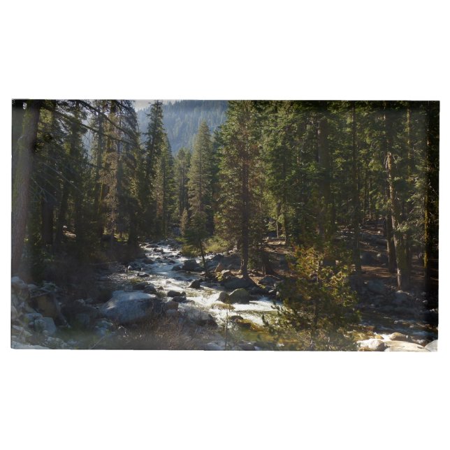 Kaweah River in Sequoia National Park Place Card Holder (Front)