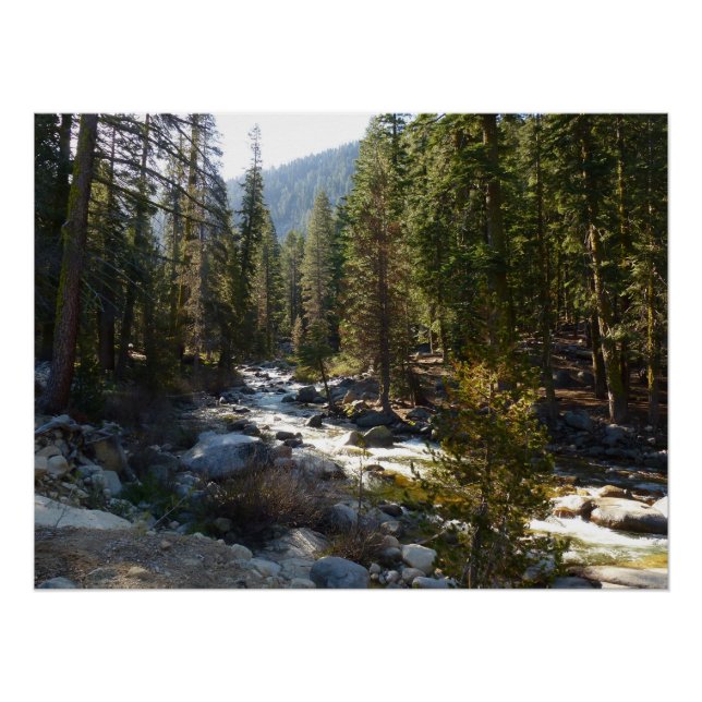 Kaweah River in Sequoia National Park Poster (Front)