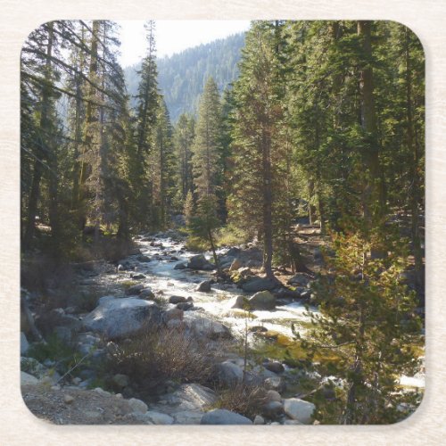 Kaweah River in Sequoia National Park Square Paper Coaster