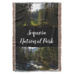 Kaweah River in Sequoia National Park Throw Blanket