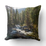 Kaweah River in Sequoia National Park Throw Pillow