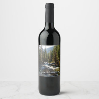 Kaweah River in Sequoia National Park Wine Label
