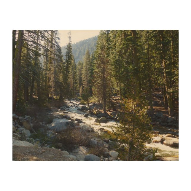Kaweah River in Sequoia National Park Wood Wall Art (Front)
