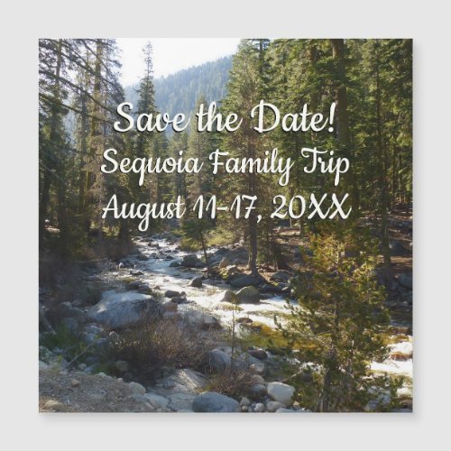 Kaweah River in Sequoia Save the Date