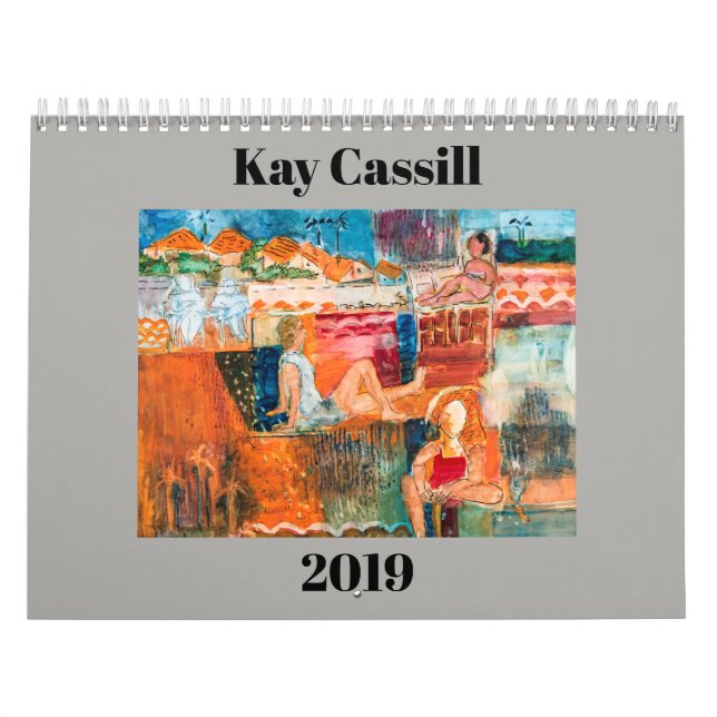 Kay Cassill 2019 Calendar - Cote D'Azur Series (Cover)
