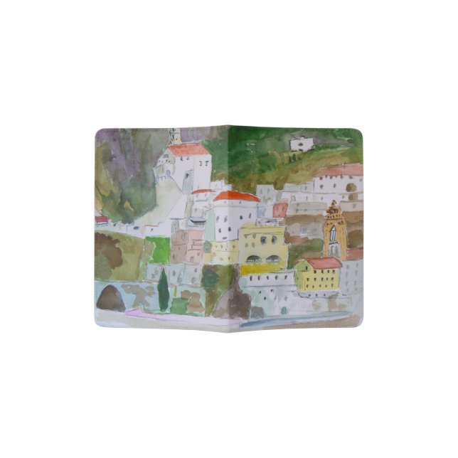 Kay Cassill "Face of Amalfi" Passport Holder (Opened)