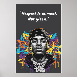 Kay Flock Poster – Respect Is Earned Not Given
