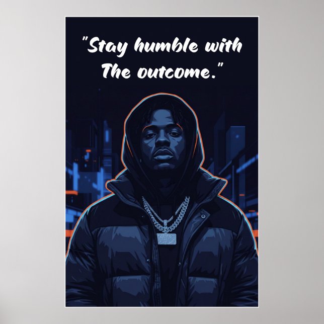 Kay Flock Poster – Stay Humble With the Outcome (Front)