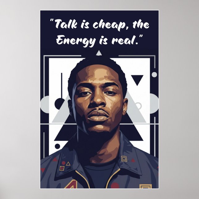Kay Flock Poster – Talk Is Cheap, Energy Is Real (Front)