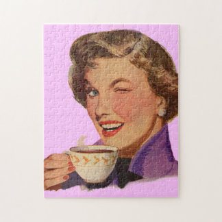 Kay loves coffee jigsaw puzzle