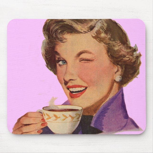 Kay loves coffee mouse pad (Front)