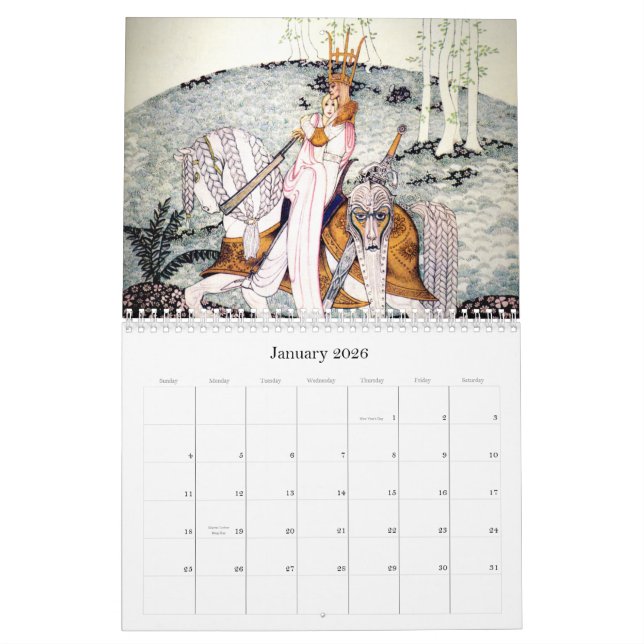 Kay Nielsen 2011 Wall Calendar (Jan 2026)