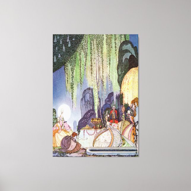 Kay Nielsen's Cinderella at the Ball Canvas Print (Front)