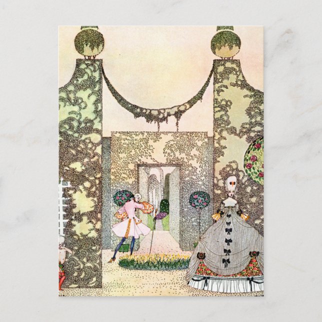 Kay Nielsen's Love In the Afternoon Postcard (Front)